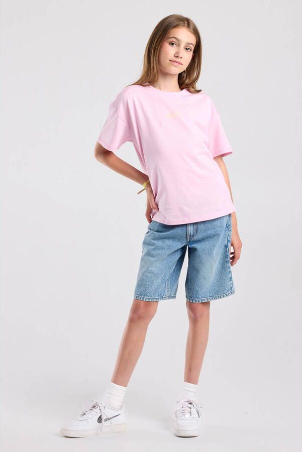 America Today T-shirt met backprint lichtroze - Foto 3