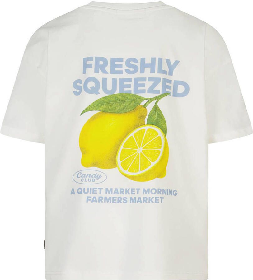 America Today T-shirt met backprint wit - Foto 2