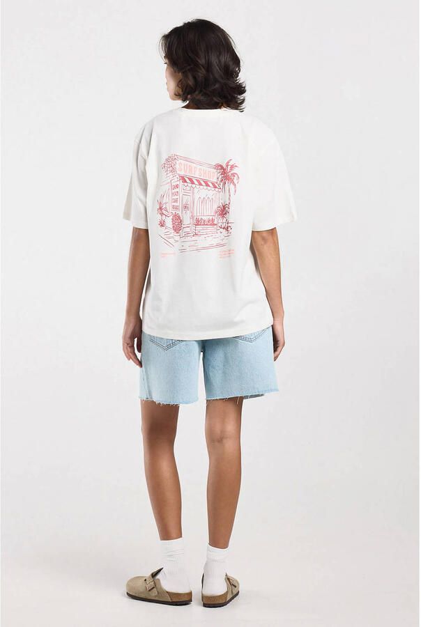 America Today T-shirt met backprint wit - Foto 3