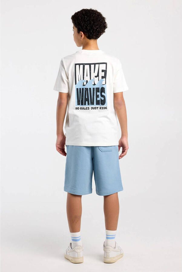 America Today T-shirt met backprint wit - Foto 3