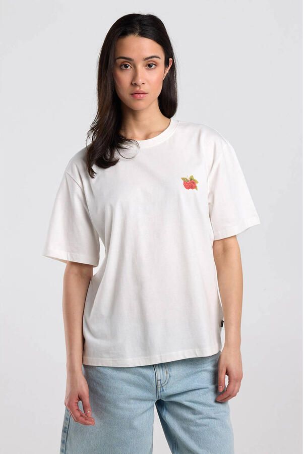America Today T-shirt met backprint wit