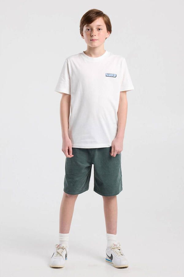 America Today T-shirt met backprint wit