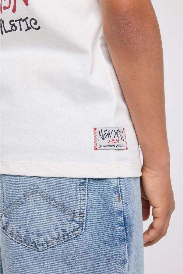 America Today T-shirt met backprint wit - Foto 2