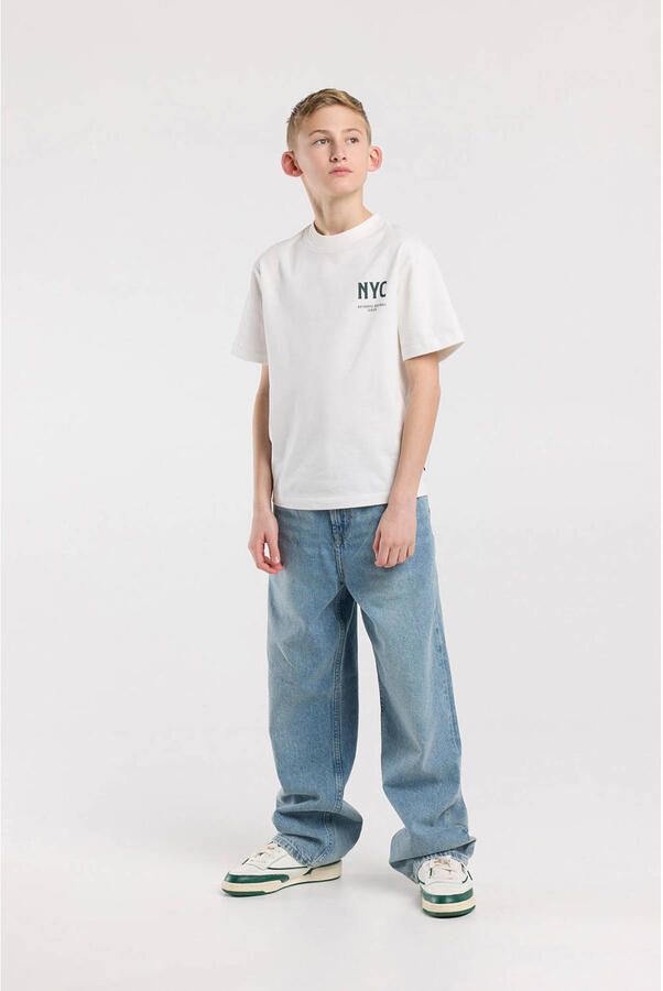 America Today T-shirt met backprint wit - Foto 2