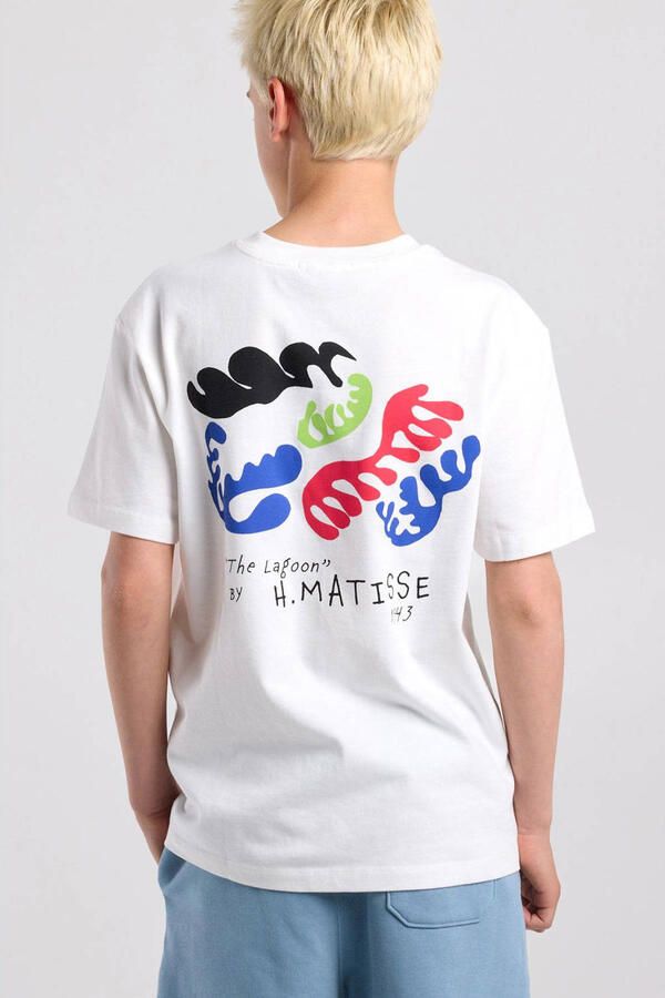 America Today T-shirt met backprint wit - Foto 2