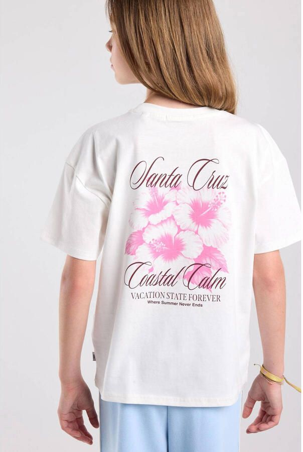 America Today T-shirt met backprint wit - Foto 2