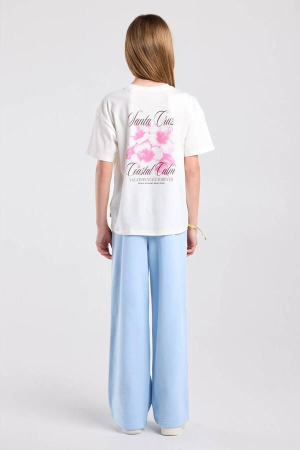 America Today T-shirt met backprint wit - Foto 3