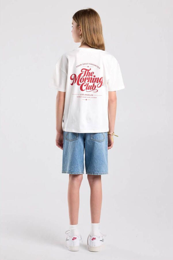 America Today T-shirt met backprint wit - Foto 2