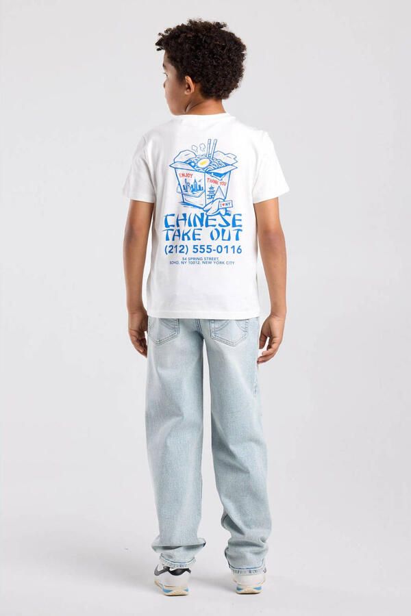 America Today T-shirt met backprint wit - Foto 2