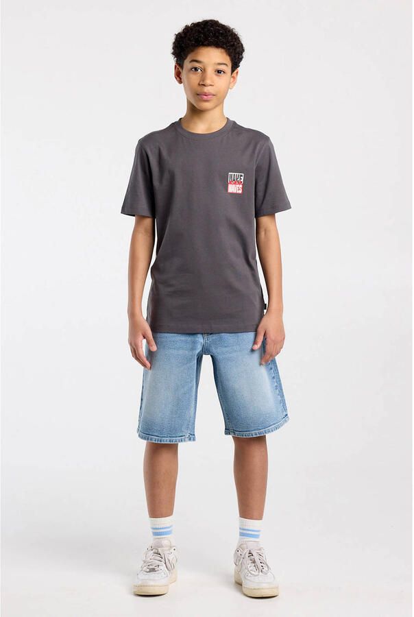America Today T-shirt met backprint zwart - Foto 2