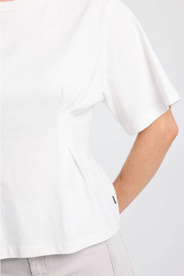 America Today T-shirt met plooien ecru - Foto 2