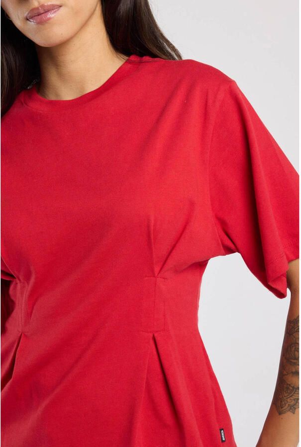 America Today T-shirt met plooien rood - Foto 2