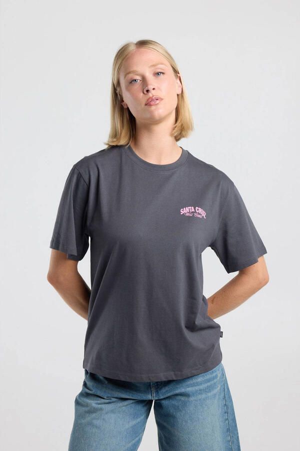 America Today T-shirt met print grijs
