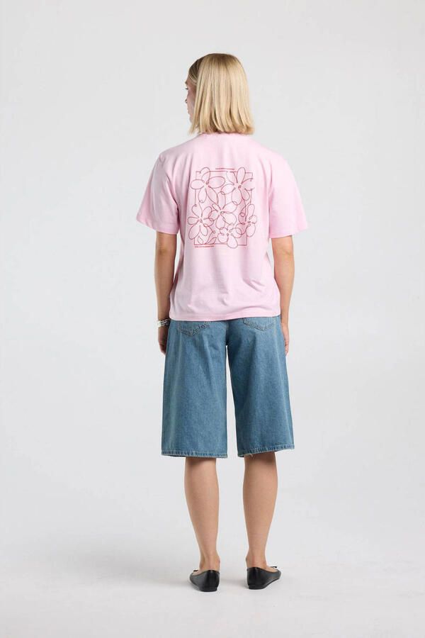 America Today T-shirt met print lichtroze - Foto 3