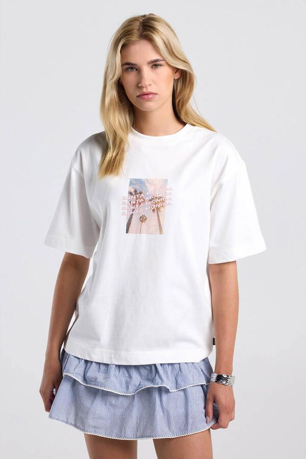 America Today T-shirt met print wit