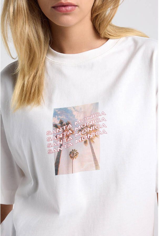 America Today T-shirt met print wit - Foto 3