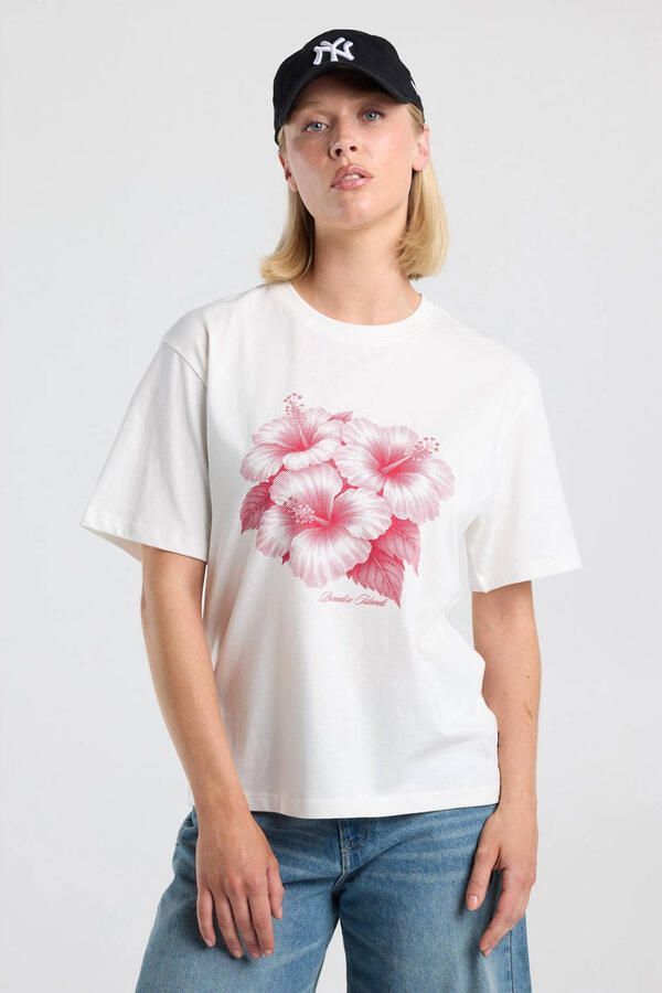 America Today T-shirt met print wit