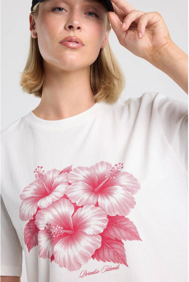 America Today T-shirt met print wit - Foto 2