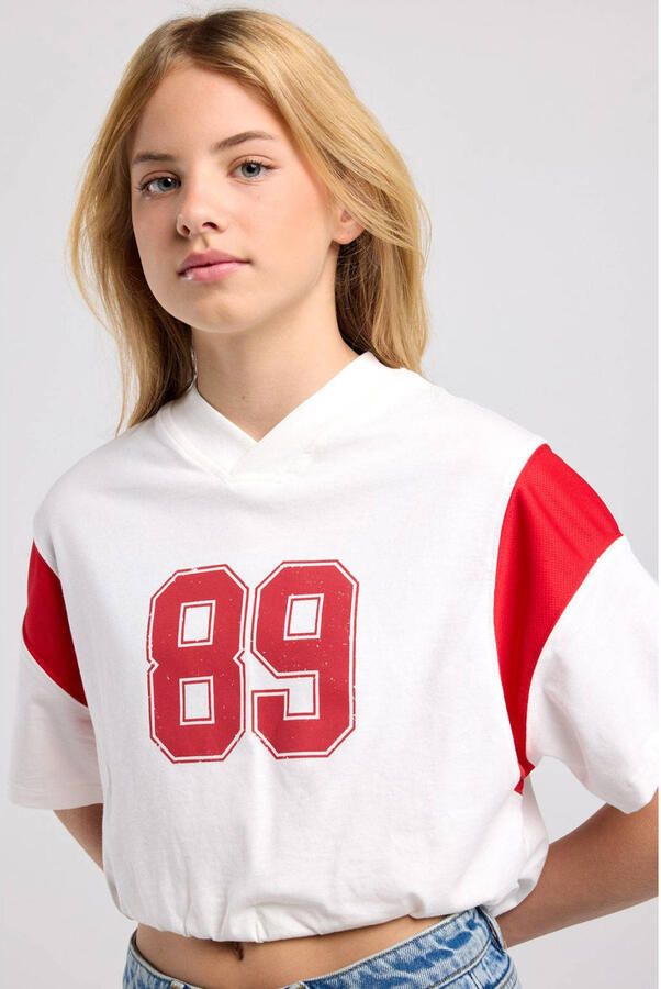 America Today T-shirt met print wit - Foto 2