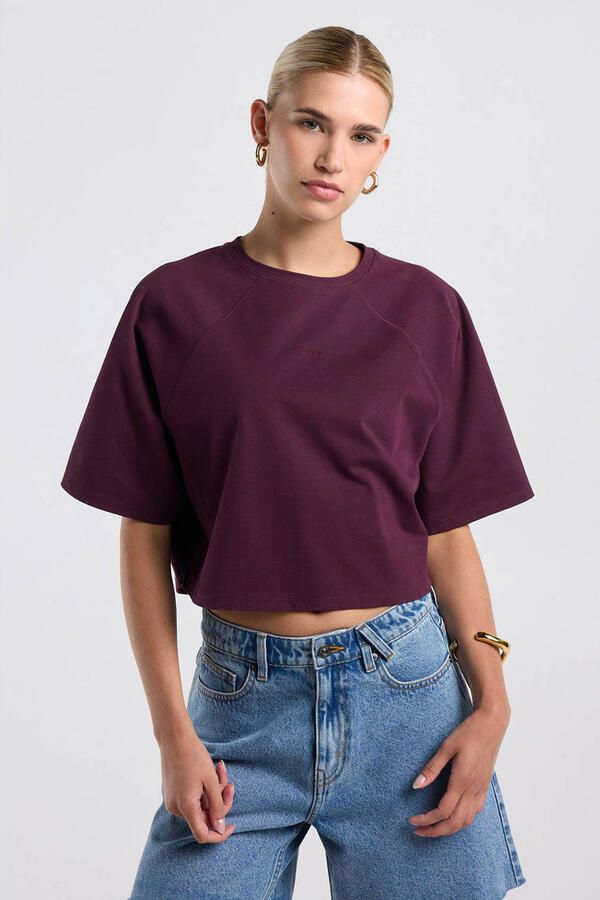 America Today T-shirt paars