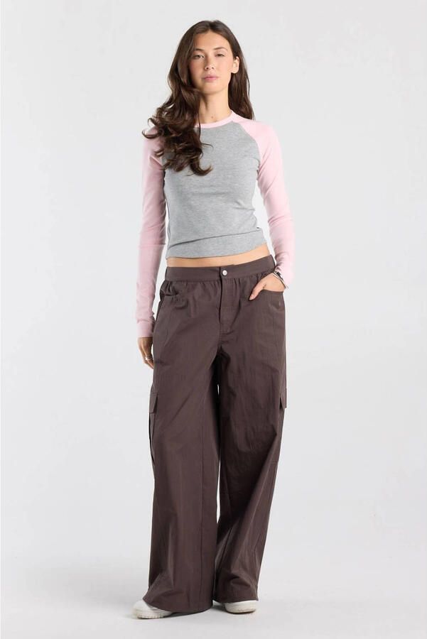 America Today top grijs roze - Foto 3