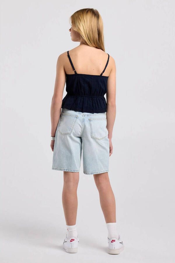 America Today top met peplum donkerblauw - Foto 3