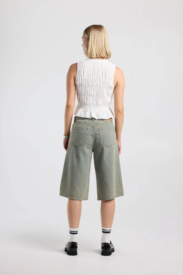 America Today top met peplum en smockwerk ecru - Foto 2