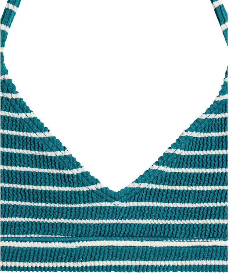 America Today triangel bikini gestreept groen wit - Foto 2