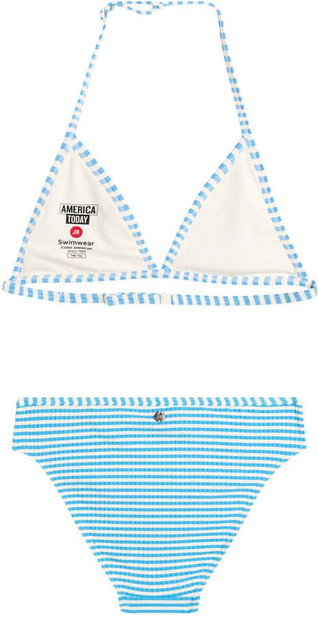 America Today triangel bikini Luna JR lichtblauw wit - Foto 3