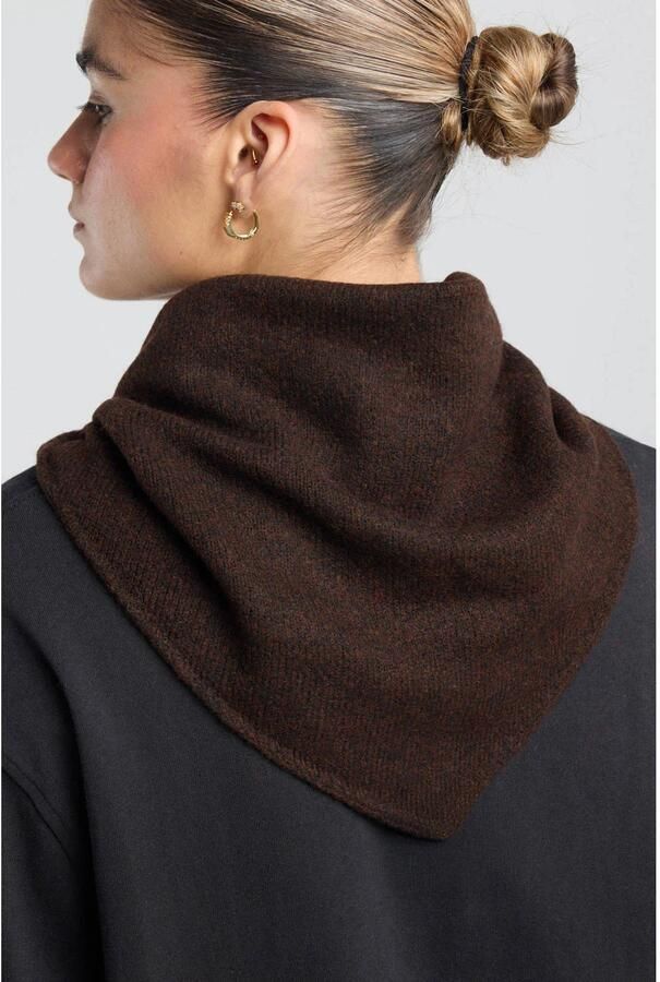 America Today triangle scarf Olive donkerbruin