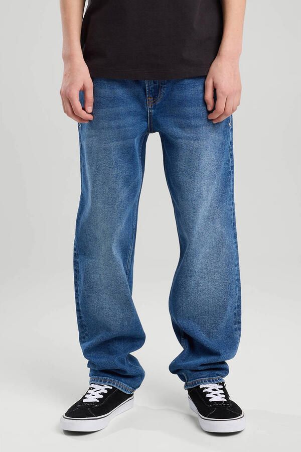 America Today waist loose fit jeans dark blue denim