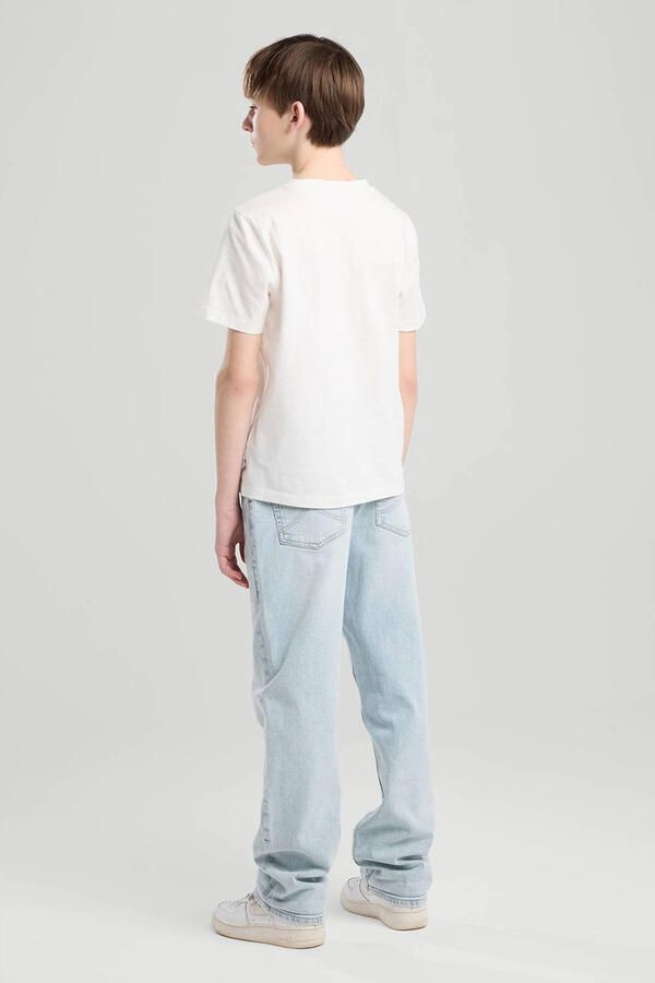 America Today straight leg jeans light blue denim - Foto 2