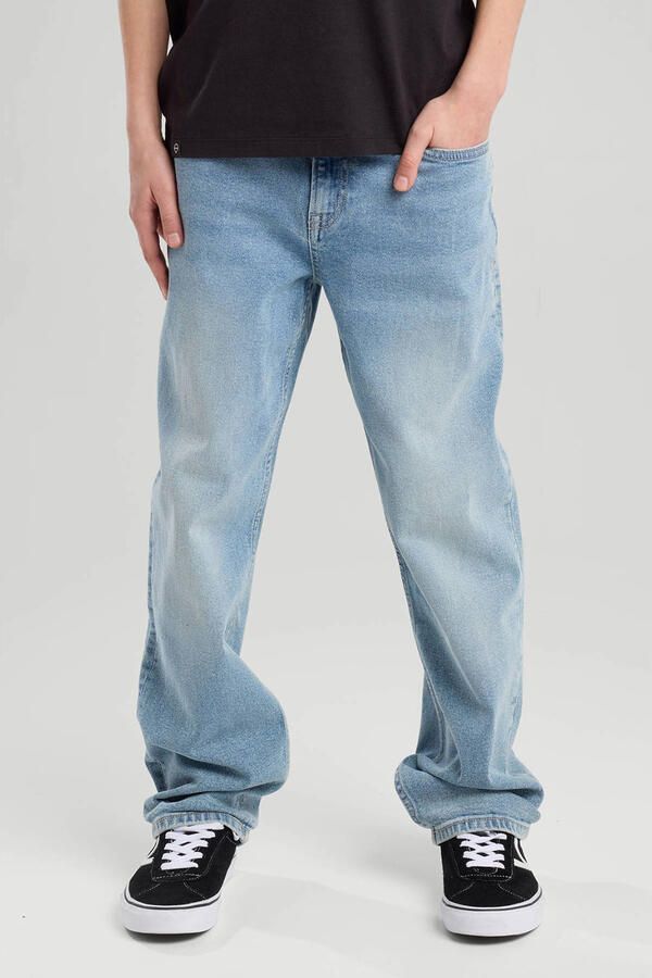 America Today waist loose fit jeans light blue denim