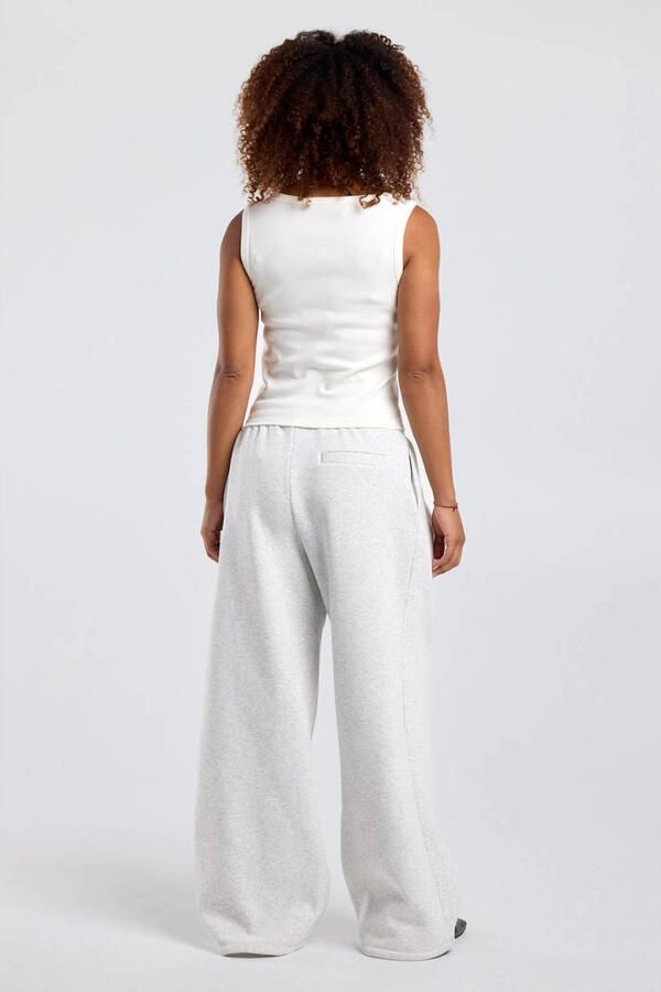 America Today wide leg broek lichtgrijs - Foto 2
