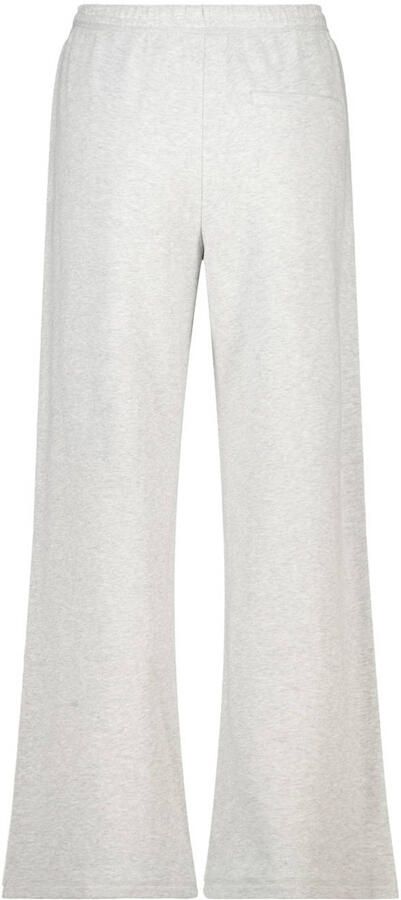 America Today wide leg broek lichtgrijs melange - Foto 3