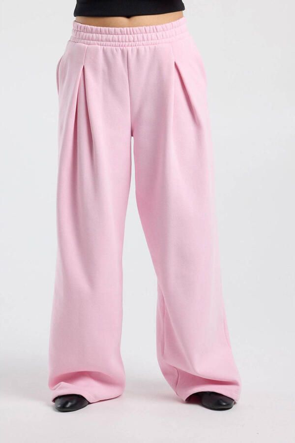 America Today wide leg broek roze