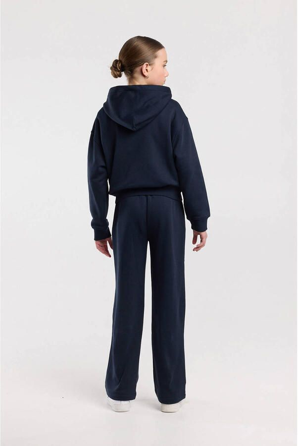 America Today wide leg casual broek donkerblauw - Foto 2