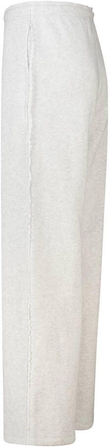 America Today wide leg casual broek met ruches grijs - Foto 3