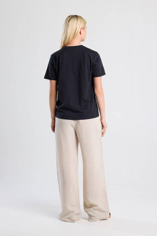America Today wide leg high waist broek ecru - Foto 2
