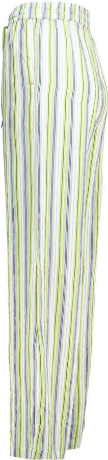 America Today wide leg high waist casual broek blauw - Foto 3