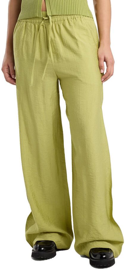 America Today wide leg high waist casual broek limegroen - Foto 2