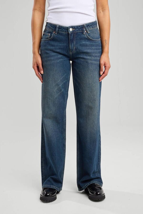 America Today Straight fit jeans dark blue denim