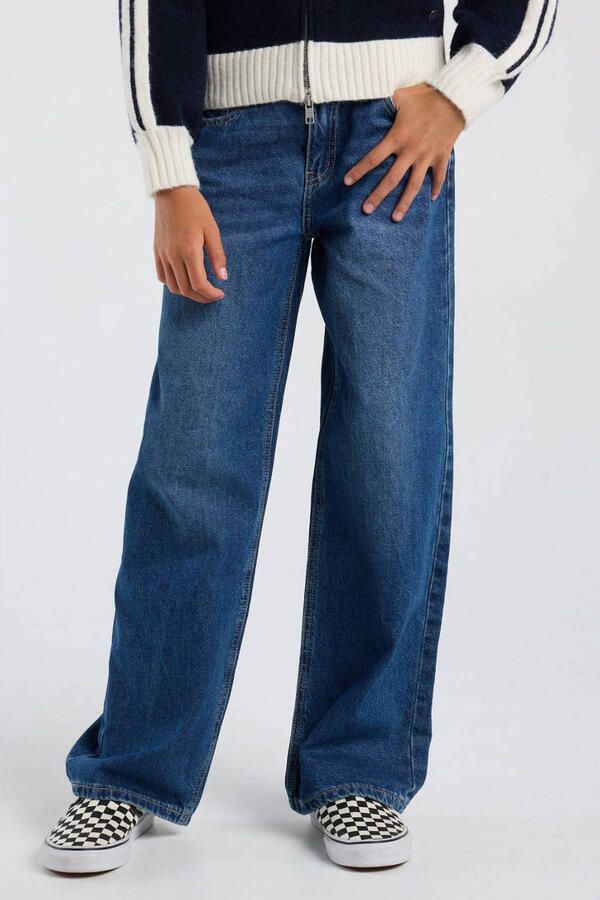 America Today wide leg jeans dark blue denim