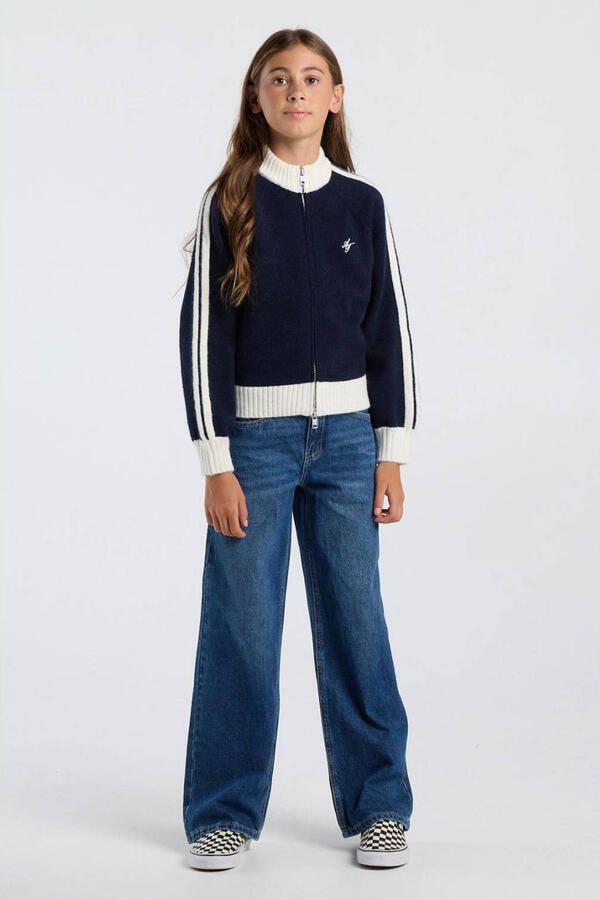 America Today wide leg jeans dark blue denim - Foto 2