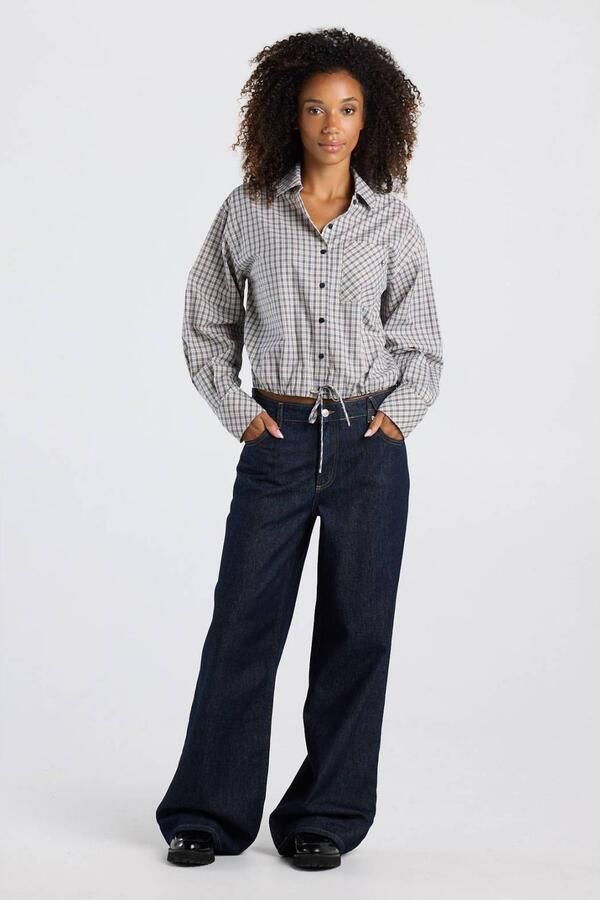 America Today wide leg jeans dark blue - Foto 3