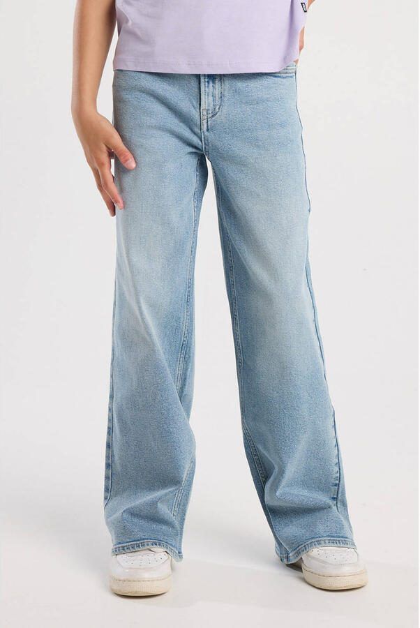 America Today wide leg jeans light blue denim