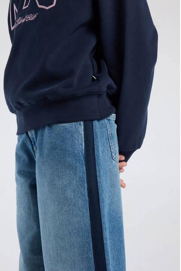 America Today wide leg jeans medium blue denim