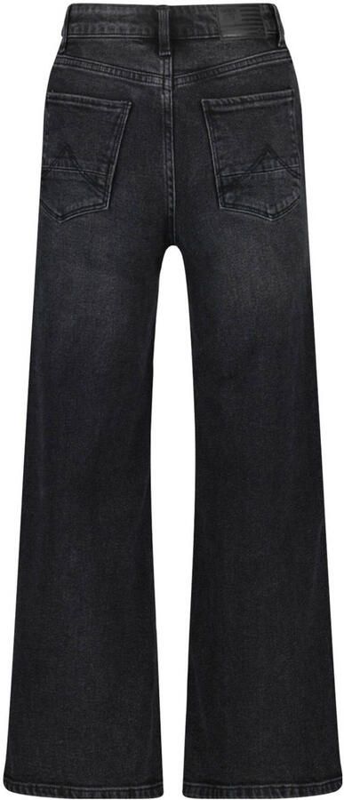 America Today wide leg jeans Olivia JR washed black Zwart Meisjes Stretchdenim 170 176