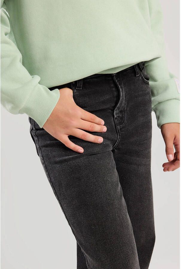 America Today wide leg jeans Olivia JR washed black Zwart Meisjes Stretchdenim 170 176 - Foto 2