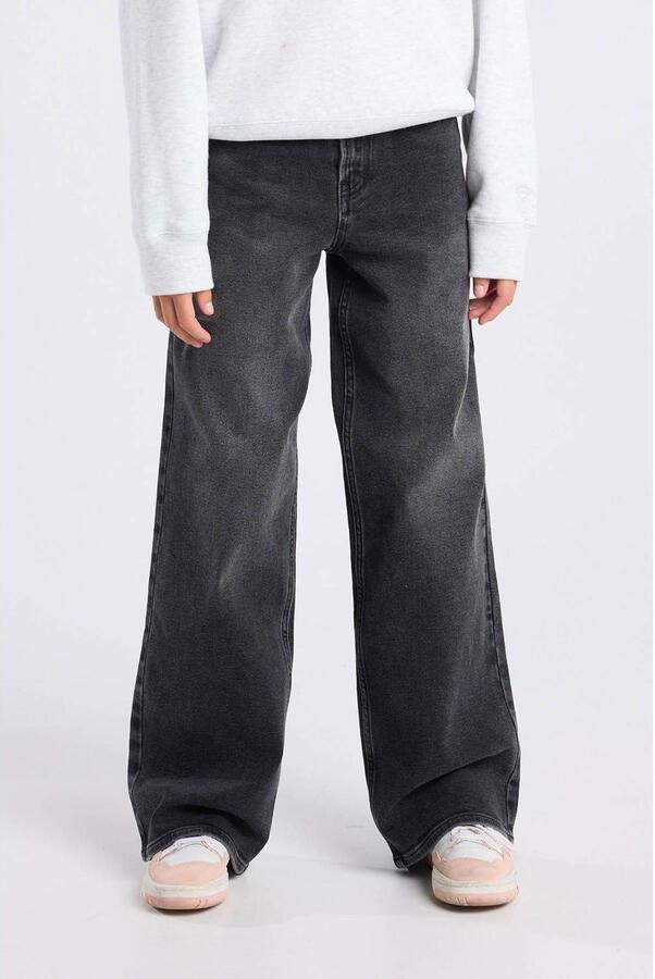 America Today wide leg jeans zwart